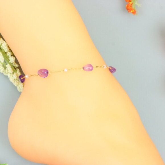 Handmade Anklet – A Stylish Choice for Women, Thoughtful Gift Idea, EVCH1238 - Picture 4 of 9
